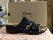 Clarks Womens Merliah Karli Sandal Black Size 9M