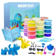 Modeling Clay Kit - 24 Colors Air Dry Clay DIY Molding Clay with Tools, Kids ...