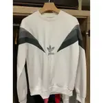 MEN'S ADIDAS ORIGINALS REFLECTIVE LOGO SPORTS PULLOVER WHITE