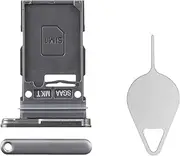 Sim Card Tray Replacement for Samsung Galaxy S23 FE (Single SIM Version) Graphite Card Tray Slot Holder Bracket Adapter with Needle Ejector for S23 FE SM-S711U1 SM-S711U