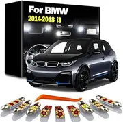 9Pcs Car Bulbs LED Interior Light Kit, For 2014 2015 2016 2017 2018 BMW i3 Glove Box Dome Map Lamp