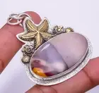 Mookaite - Australia 925 Sterling Silver Star Fish Pendant 2.07" P_9186_18_14