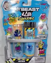 NEW Mr Beast Lab Swarms 5 Pack with Test Tube Atomic Series Mix Shake Create W4