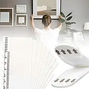 RAINFLOW Picture Hanging Strips-32 Pairs(64 Strips) Sticky Hooks for Hanging Heavy Duty, Removable Hook and Loop Tape, Refill Wall Adhesive Strips , No Damage Wall Picture Hangers Without Nails