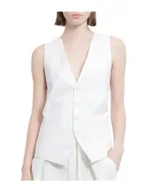 Ann Demeulemeester Button-Up Gilet IT42 White