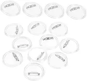 COHEALI 20pcs Acrylic Button Badge Pins Buttons Badge Pin Making Kit Round Badge Acrylic Pins for Crafts Pinback Buttons Pinback Button Parts Buttons Badges Button Making Kit Transparent