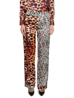 [Roberto Cavalli] Roberto Cavalli-Moray Eel Print Pants-Donna 42