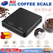 Electronic Digital Coffee Scale With Timer Precision High Display 3Kg/0.1g OZ