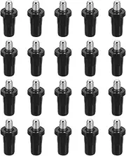 [sourcing map] 50pcs Shutter Repair Pins, Spring Loaded Plantation Shutter Replacement Repair Pins Metal Plantation Shutter Pins Louvers Staples for Windows, Black(1 x 0.46 x 0.31 Inch)