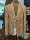 DOOHOOB Blazer Gold Sequins” Love Token Jensen” Men Sz42 Nwt