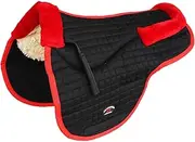 Horse Quilted English Saddle PAD Trail Contour Fleece Lined 72102-112
