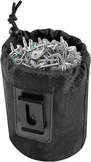 Kuskins Tool Pouch Nails Screws Bag with Belt Clip,Screw Tool Pouch,Tool Pouch with Belt Clip - Modular Clip On Tool Pouch for Tool Belts,Panels - Ideal Carpenter and Electrician Tool Pouch for Nails