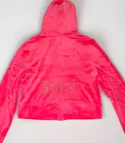 NWT Juicy by Juicy Couture Pink Velour Tracksuit Jacket M or Lg NEW!