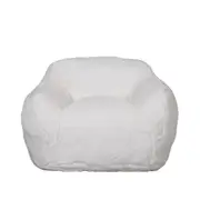 I Am Fake Cozy Lounge/Living Room Chair Home Decor Faux Fur Large White
