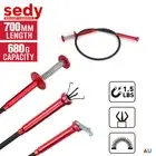Flexible Spring Pick Up Tool Drain Unblock Stick Snake Cleaner Hair Remover 60cm