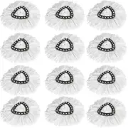 2-12 Pack Mop Replacement Heads For O-Ceda Triangle Spin Mop Head Replacement