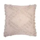 Bambury Home Decor Decorative Bronte Square Cushion Rosewater Cotton Woven