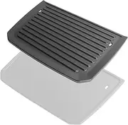 [SafBbcue] Cast Iron Grill Griddle for Weber Pulse 2000 Electric Grill Accessories 1 Pack Griddle Plate Compatible with Weber 5012001 85012001 Pulse 2000 Cart Electric Grills