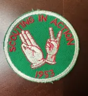 1953 Scouting in Action Pocket Patch Boy Scouts of America