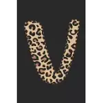 V: SMALL LINED LEOPARD PRINT NOTEBOOK; MONOGRAMMED GIFTS FOR HER