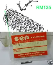 Suzuki K10 A100 T125 TS125 TS185 GT185 RM125 Clutch Dowel Pin NOS 09261-02001