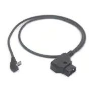 Motor Power Cable Elbow Micro-USB to D-Tap for Nucleus-M to V-Mount Battery