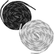 [Sosoport] 2 Pairs Black Roller Skate Laces Roller Skate Laces Shoelaces for Hockey Skates and Athletic Shoes