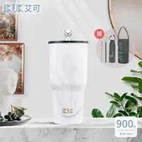 在飛比找i郵購優惠-【IKUK 艾可】陶瓷保溫杯900ml珍奶杯-夜幕紫(內膽陶