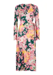 Diane Von Furstenberg Tilly Floral-print Silk-twill Wrap Dress - Multicoloured - 12 12