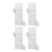 4 Pcs Parrot Drinking Fountain Birds Water Feeder Dispenser Cage