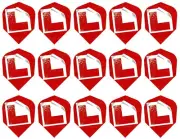 5 New Sets Harrows Quadro Standard Dart Flights – Learner