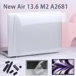 ♞,♘適用於 MACBOOK AIR 13.6 英寸 M2 芯片蓋保護貼 A2681 配件鍵盤貼紙屏幕膜皮膚的 4 合