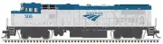 10004307 Atlas GE Dash 8-32BWH Amtrak #506 (Phase V, silver, blue, white sill)