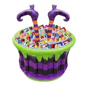 Super Capacity Halloween Witch Legs Inflatable Cooler Cauldron Drink Cooler