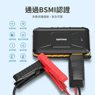 【享4%點數回饋】PHILIPS飛利浦 多功能行動電源 【內附智能夾】10000mAh 行充 充電寶 行動電源 DLP8086NB