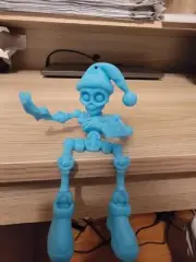 Cobotech Blue Posable Skelton Ornament 3D Printed