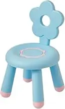 Qianly Kids Chair Small Bench Wide Backrest Kids Furniture Thickened Seat Low Stool for Patio Household Study School 1-8 Years Old, Blue