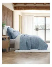 [Private Collection] Lilian Bedspread Coverlet Set in Blue