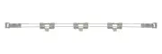 Metro MAX4-L54-2S Stackable Shelf Ledge (Back) for MetroMax 4 Industrial Plasti