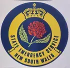 4 x NEW SOUTH WALES STATE EMERGENCY SERVICE STICKERS sticker Transparent