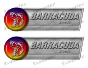 Barracuda Retro Sticker set - 10"x3". Remastered Name Plate
