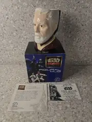 STAR WARS Classic Collectors Series Figural Mug (Obi-Wan Kenobi) Applause 1997