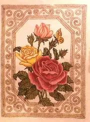 Multiple Choices Crewel Stitchery Kit #01-331 Roses Roses Roses Adele Veres