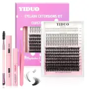 Lashes Clusters Kit DIY Individual Extensions False Eyelashes Natural Fluffy Wis