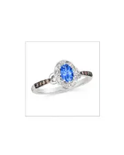 Le Vian Petite 14K 0.69 ct. tw. Diamond & Sapphire Half-Eternity Ring