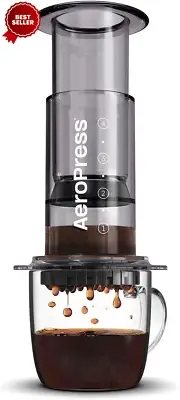 Clear Black Coffee Press - 3-in-1 French Press, Espresso, Full-Bodied Coffee Mak