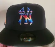 New York Yankees Hat New Era 7 1/4 Serape 59FIFTY Fitted Mint Condition