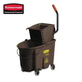 《有。餐具》[免運] 美國 樂柏美 Rubbermaid 商用 拖把擰乾器 拖把桶車 33L (RB-7580-88)