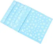 Beatifufu 30pcs Christmas Nail Stickers Snowflake Pattern Nail Decals Stick for DIY Manicure Random Style