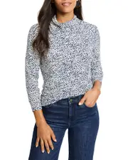 NIC + ZOE Animal Instinct Drape Neck Top